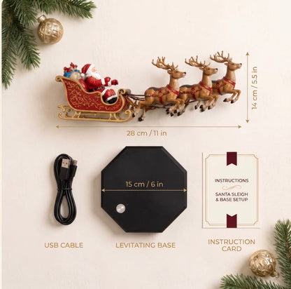 Magnetic Levitating Santa Decor