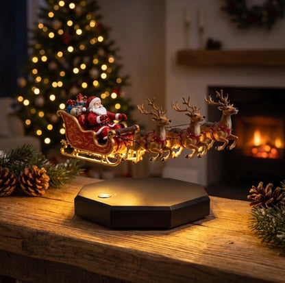 Magnetic Levitating Santa Decor
